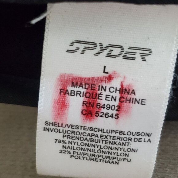 Spyder Mens Gore-Tex Insulated Winter Gloves L Black Nylon Waterproof - Picture 4 of 8